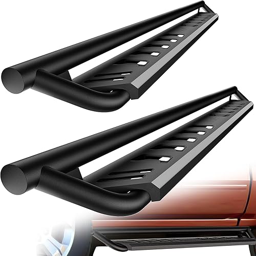 ONINE Estribo tubular de ajuste personalizado Chevy SilveradoGMC Sierra 1500 y Chevy SilveradoGMC Sierra 2019-2024 y Chevy SilveradoGMC Sierra