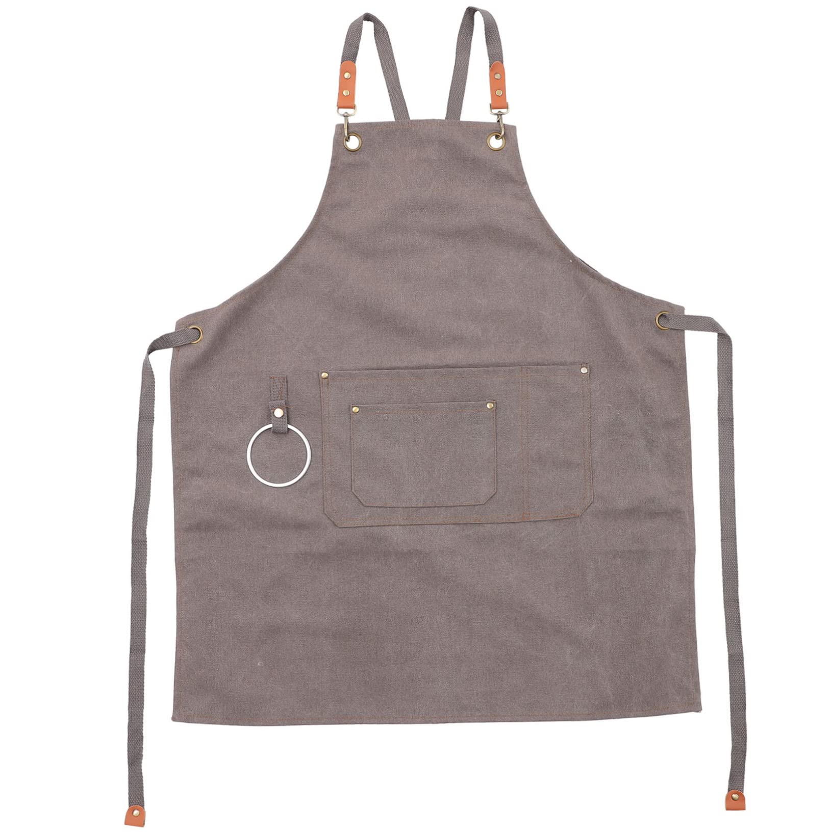 HOLIDYOYO Work Apron Waterproof Apron Mens Men Apron Hairdresser Women Men Overalls De Mezclilla Para Mujer Hair Stylist for Women Aprons with Pockets Bartender Apron Canvas Grey