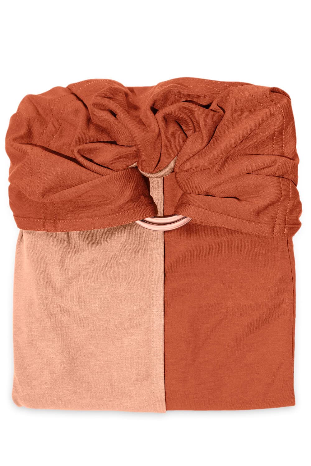 Petite écharpe de portage sans nœud Nude et caramel - Love Radius