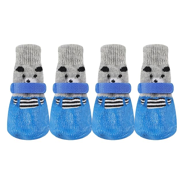 Foto 7 de 7 de Calcetines impermeables para perros medianos, zapatos para exteriores, zapatos antisuciedad