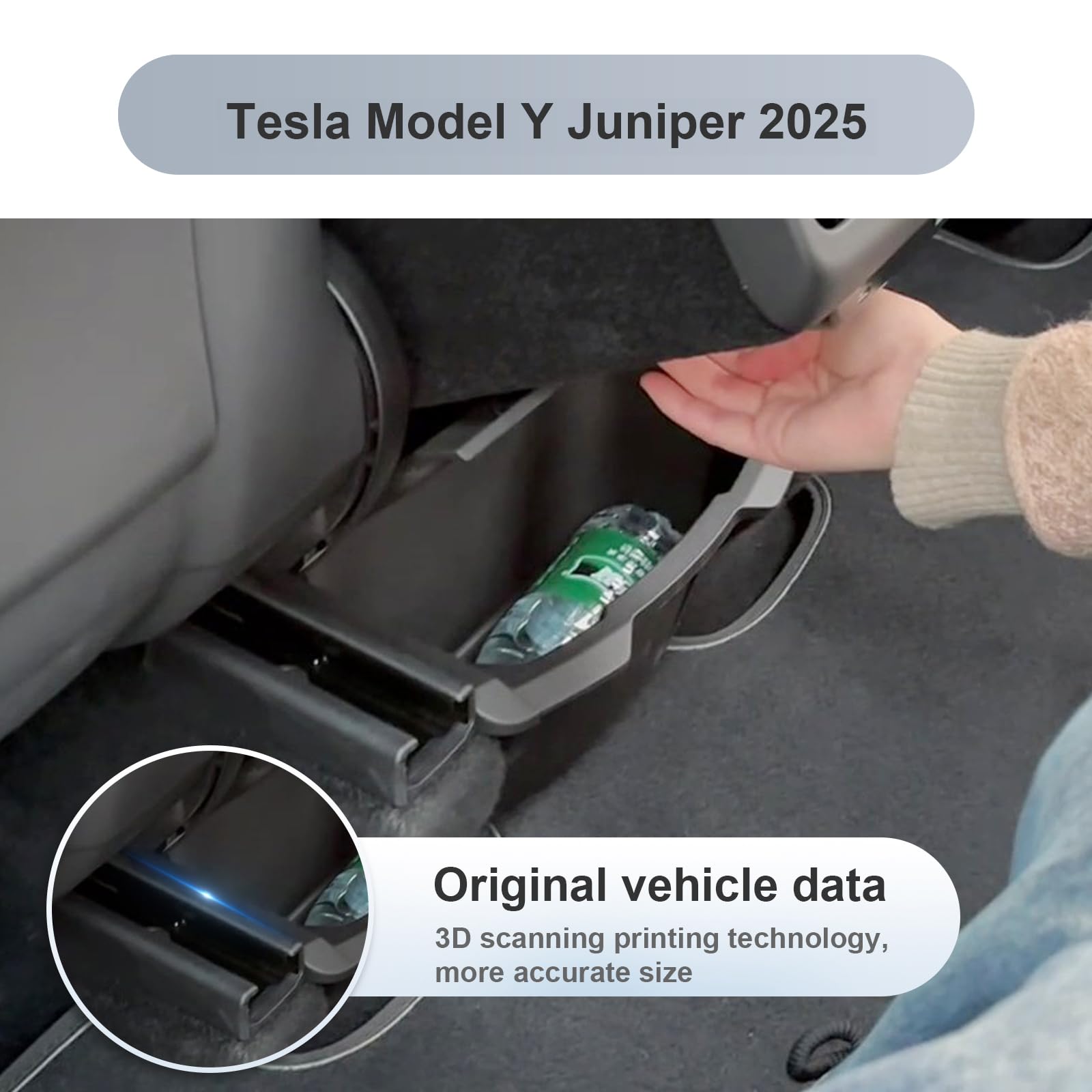 SKTU skrzynka do przechowywania na Tesla Model Y Juniper 2025 2026, organizer, koszyk na śmieci, organizator tylnego siedzenia, skrzynka do przechowywania foteli samochodowych, pasuje do akcesoriów