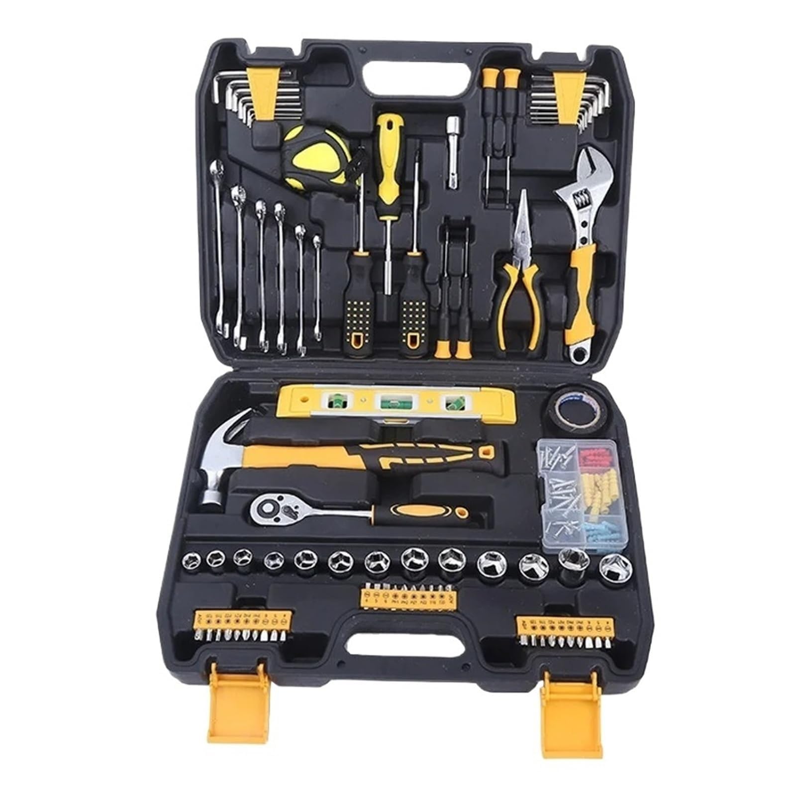 Blekwetaat One Color 108 Pcs Socket Wrench Auto Repair Tool Combination Package Toolbox