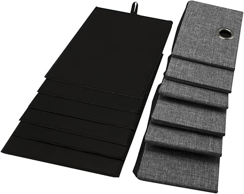 Miniatura 6 de Sorbus Baúl de almacenamiento con cajones, otomano plegable plegable que incluye funda, perfecto para entrada, banco de dormitorio, reposapiés con