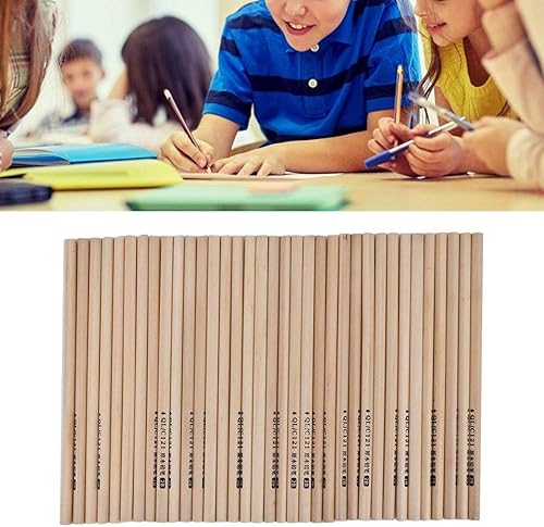 Miniatura 3 de 50 lápices HB 2B paquete de lápices hexagonales de madera natural lápices de grafito con carcasa de madera a granel suministros de oficina y escuela