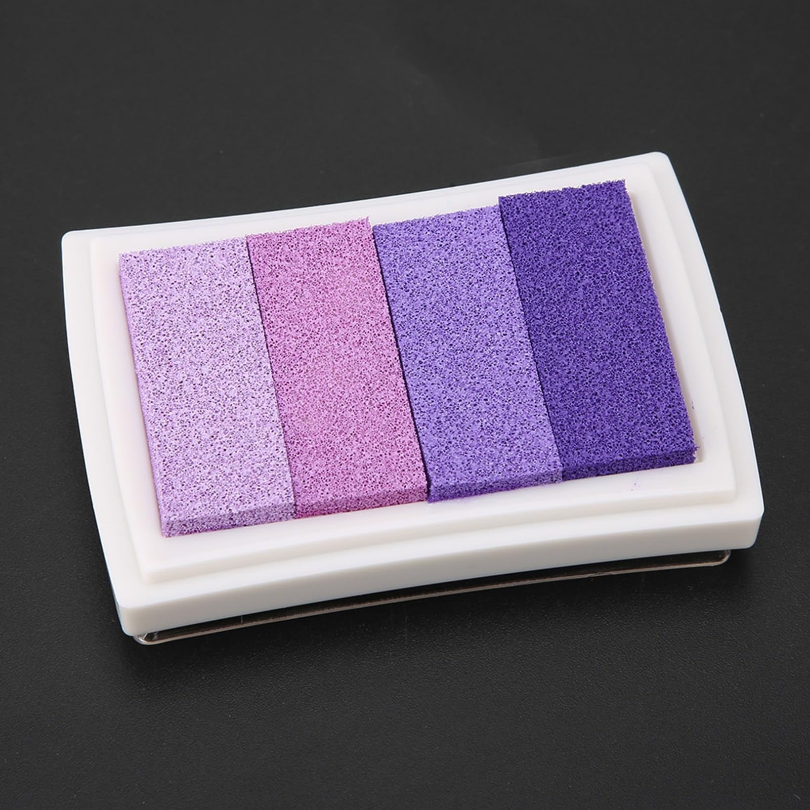 HEEPDD Tamponi Colorati per Timbri, Tampone di Inchiostro Timbri dell'arcobaleno per DIY Craft Finger Timbro Scrapbooking Pittura(Viola sfumato)