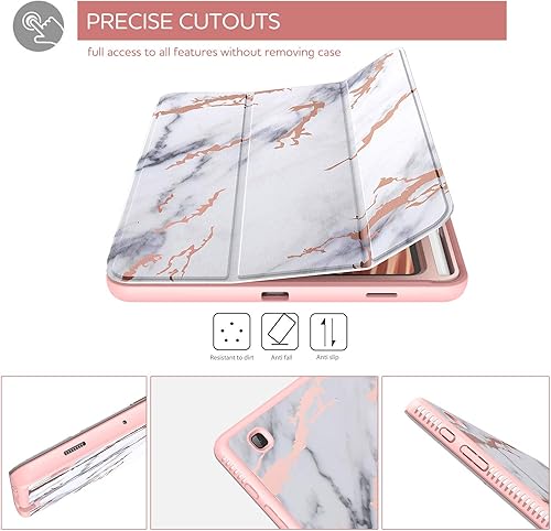 Miniatura 4 de SURITCH Funda de cuero para Samsung Galaxy Tab S6 Lite de 10.4 pulgadas 202420222020, protector de pantalla integrado, ajuste delgado, cubierta