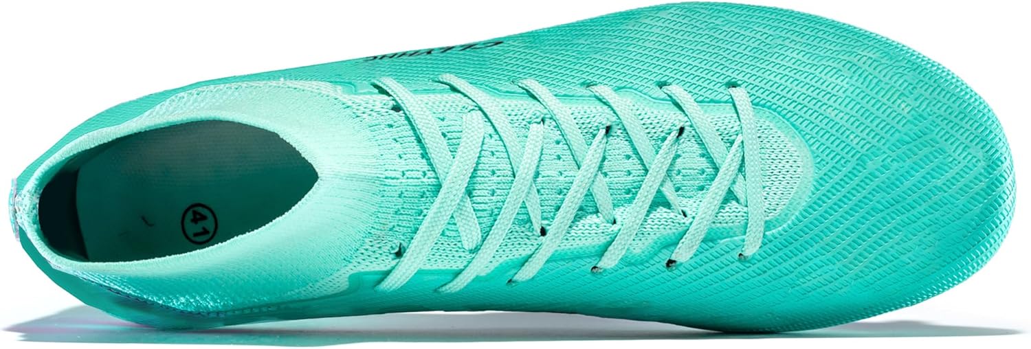 NISOCY Men's Soccer Cleats Women's Football Shoes High-Top Youth Outdoor/Indoor Athletic Adult Training Sneakers