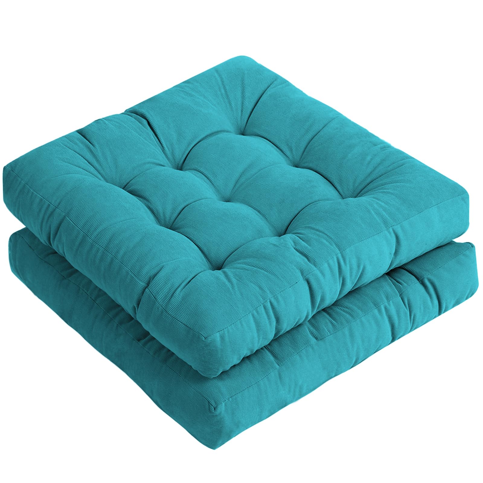 Tiita Outdoor Cushions Square Floor Pillow Thicken Tufted Seat Pad Large Floor Cushion for Yoga Meditation Living Room
