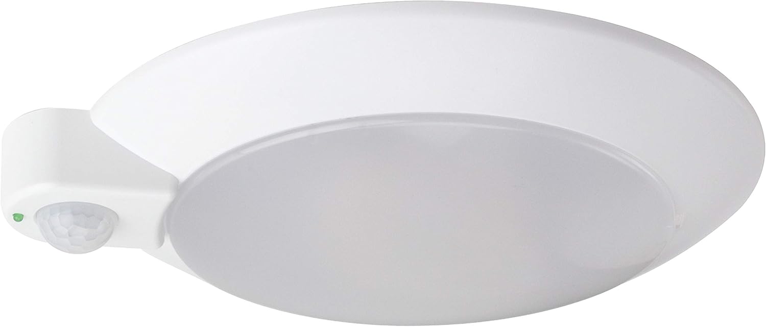 Solus Vanora LED Motion Sensor Ceiling Light – 12W Flush Mount Fixture for Closets & Utility Rooms, 3000K Warm White, Integrated Motion Sensor with Indicator, ETL Listed, Non-Dimmable (Single Pack)