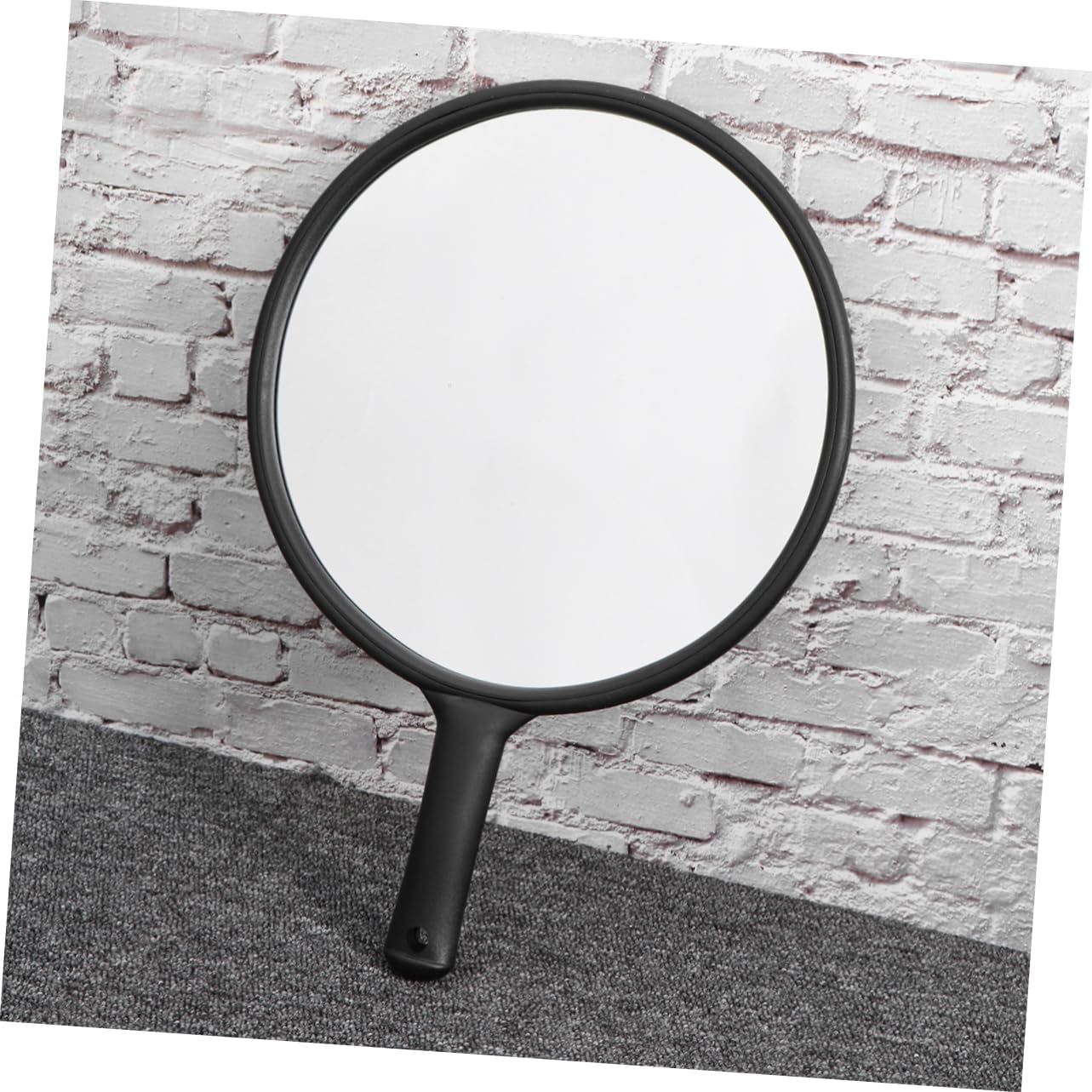 Handheld Makeup Mirror Handle Large Portable Single Side Cosmetic Mirror for Travel Shaving Beauty for Men Women