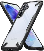 Ringke for Samsung Galaxy A55 5G Case [Fusion-X Black] | Augmented Bumper, Comfortable Grip, Non-Slip, Heavy Duty Shockproof Protective Cover