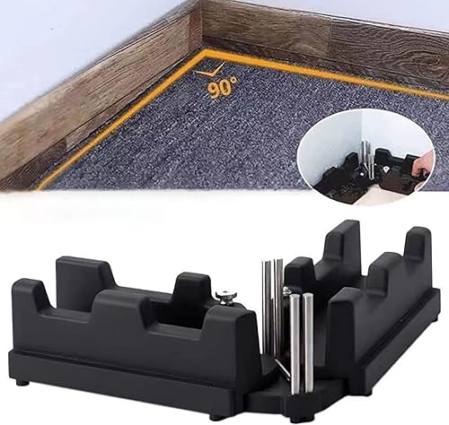 FLOWERTEEN Herramienta de corte de ángulo de medición 2 en 1, kit de medición de inglete para instalación de tuberías, mejoras del hogar,