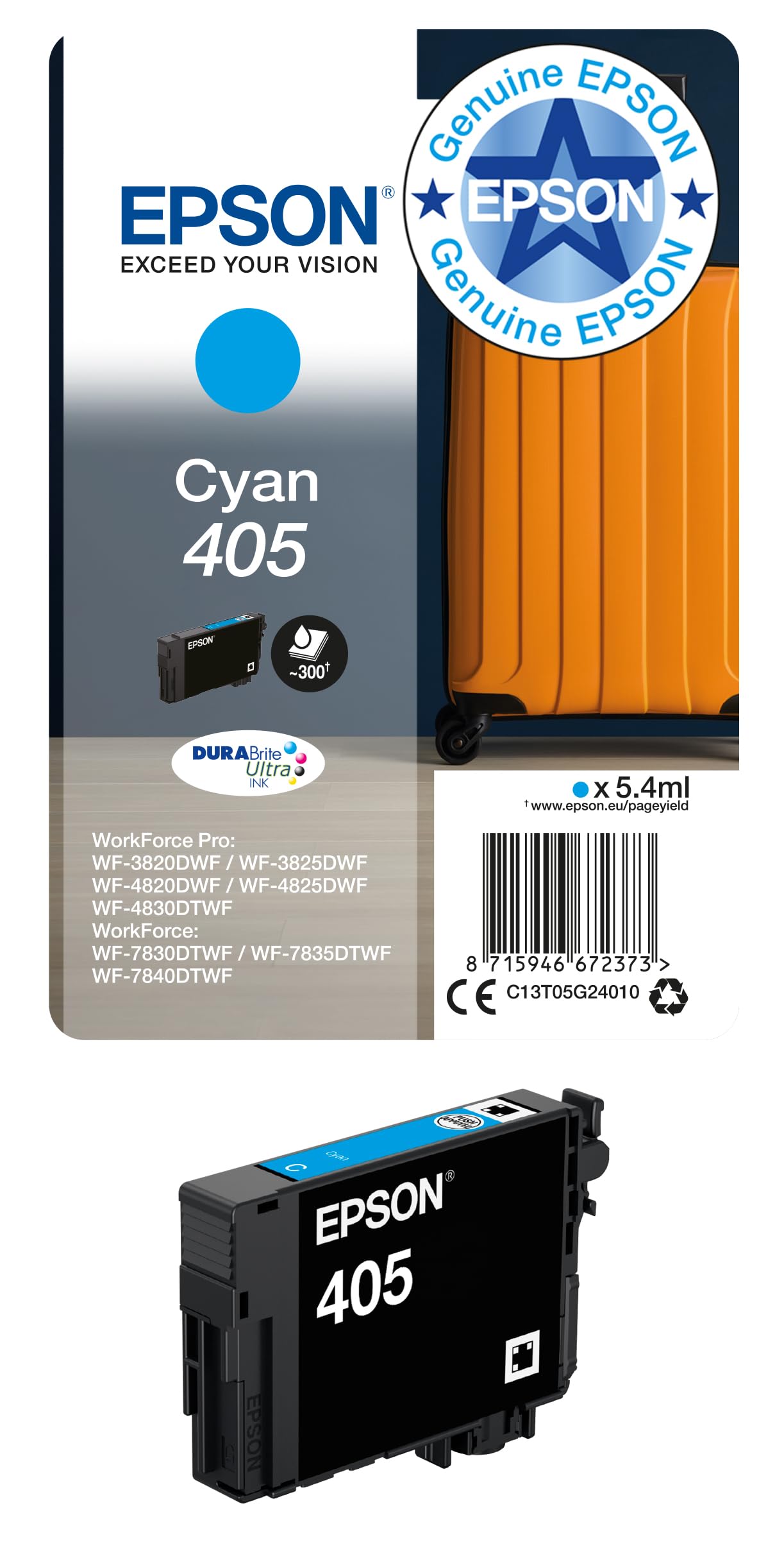 Epson DuraBrite Ultra Ink Nr.405 cyan