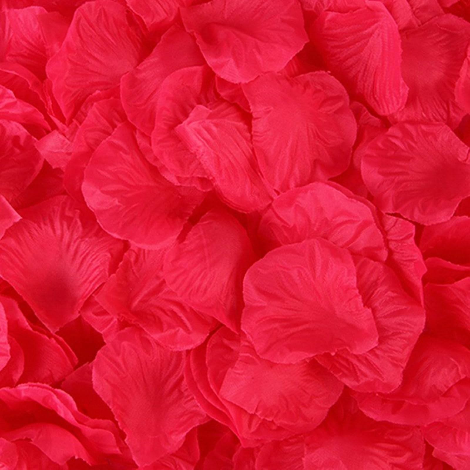 Msioytog 1000PCS Artificial Fabric Rose Petals Wedding Ceremony Decor, Birthday Party Floral Aisle Scatter Wedding Aisle Decoration