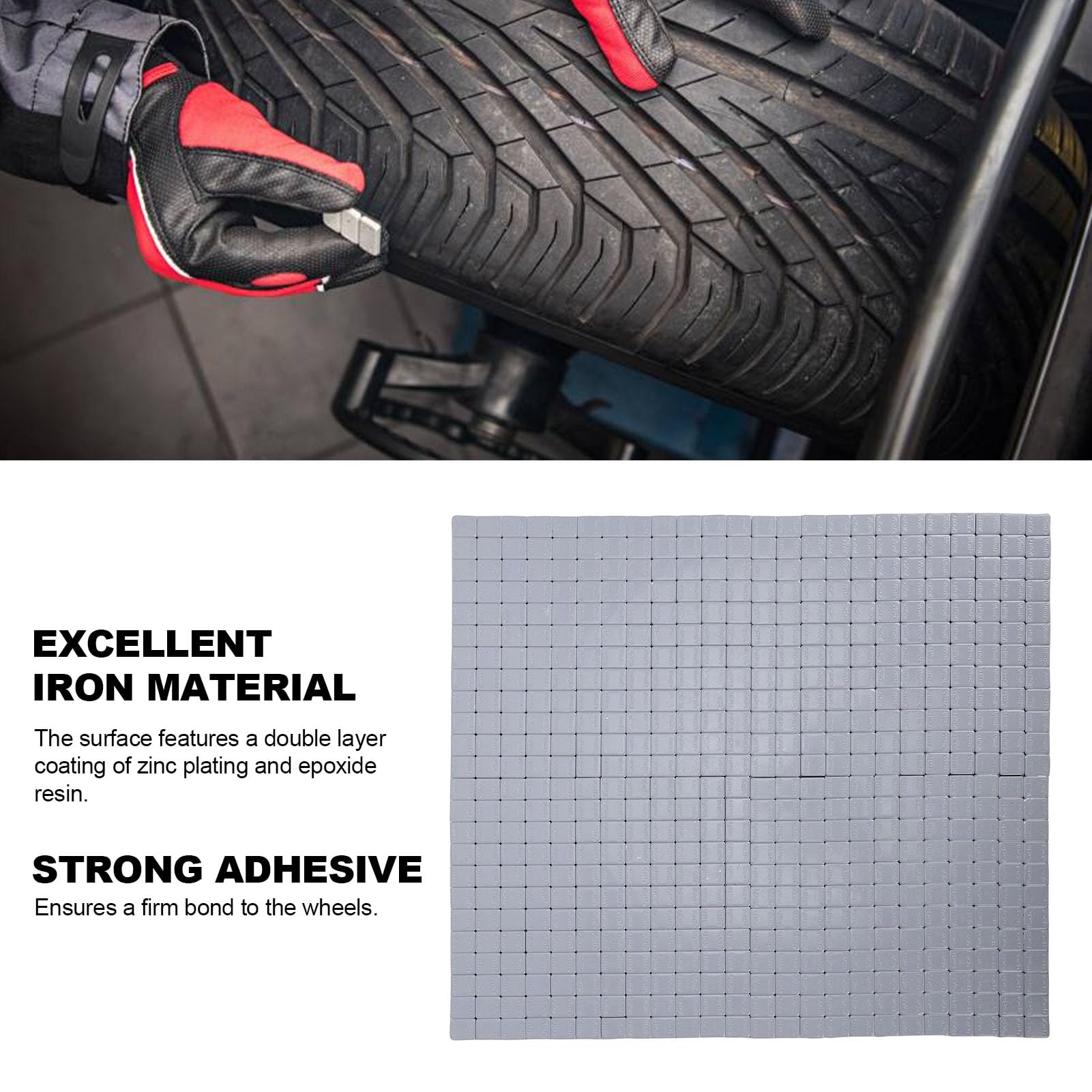 576 Pesos Adhesivos para Ruedas de 1/4 Oz, Material de Hierro Adhesivo para Ruedas, Chapado en Zinc, Pesos de Equilibrio de Neumáticos para Coche, Camión, SUV, Motocicleta, ATV,