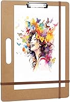 TUTATA 13x17 Portable Drawing Board with Handle - Lightweight Sketch Clipboard for Artists, Students & Drafting