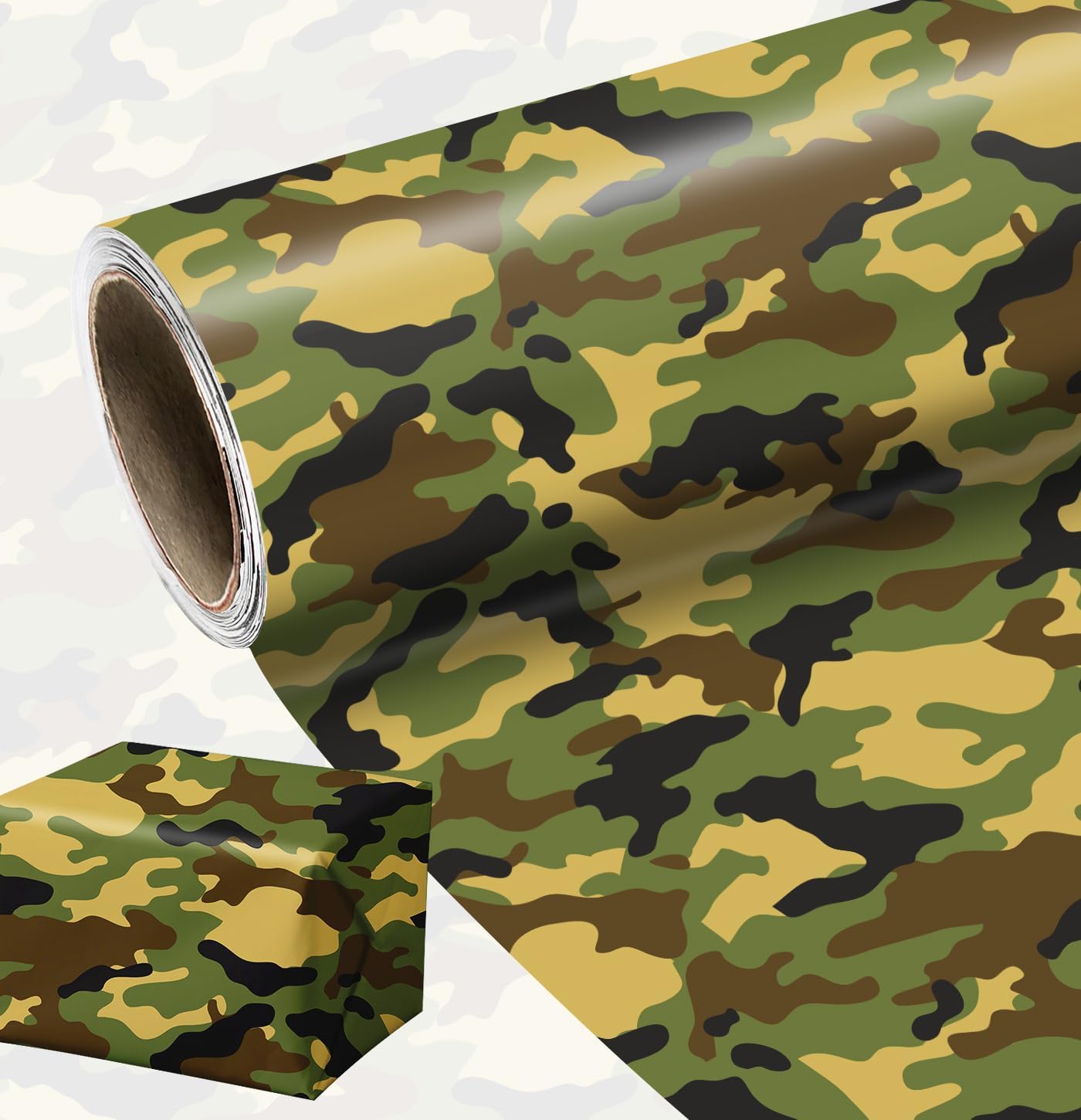 MUNILAIL Camo Wrapping Paper Roll 17 Inch x 33 Feet Camouflage Army Wrapping Paper for Men Boys Birthday Party Veterans Day Camping Gift Wrapping Paper
