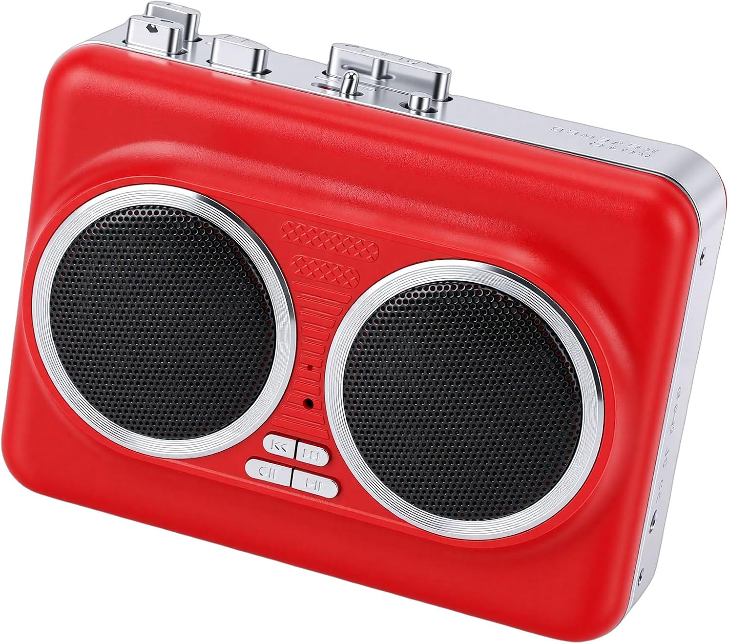 Fockety Cassette Tape Player Recorder, Built in Dual Speakers 3.5mm Headphone Jack MP3 Converter with Wired Earphone, Via USB Flash Drive Portable Cassette Player for Home