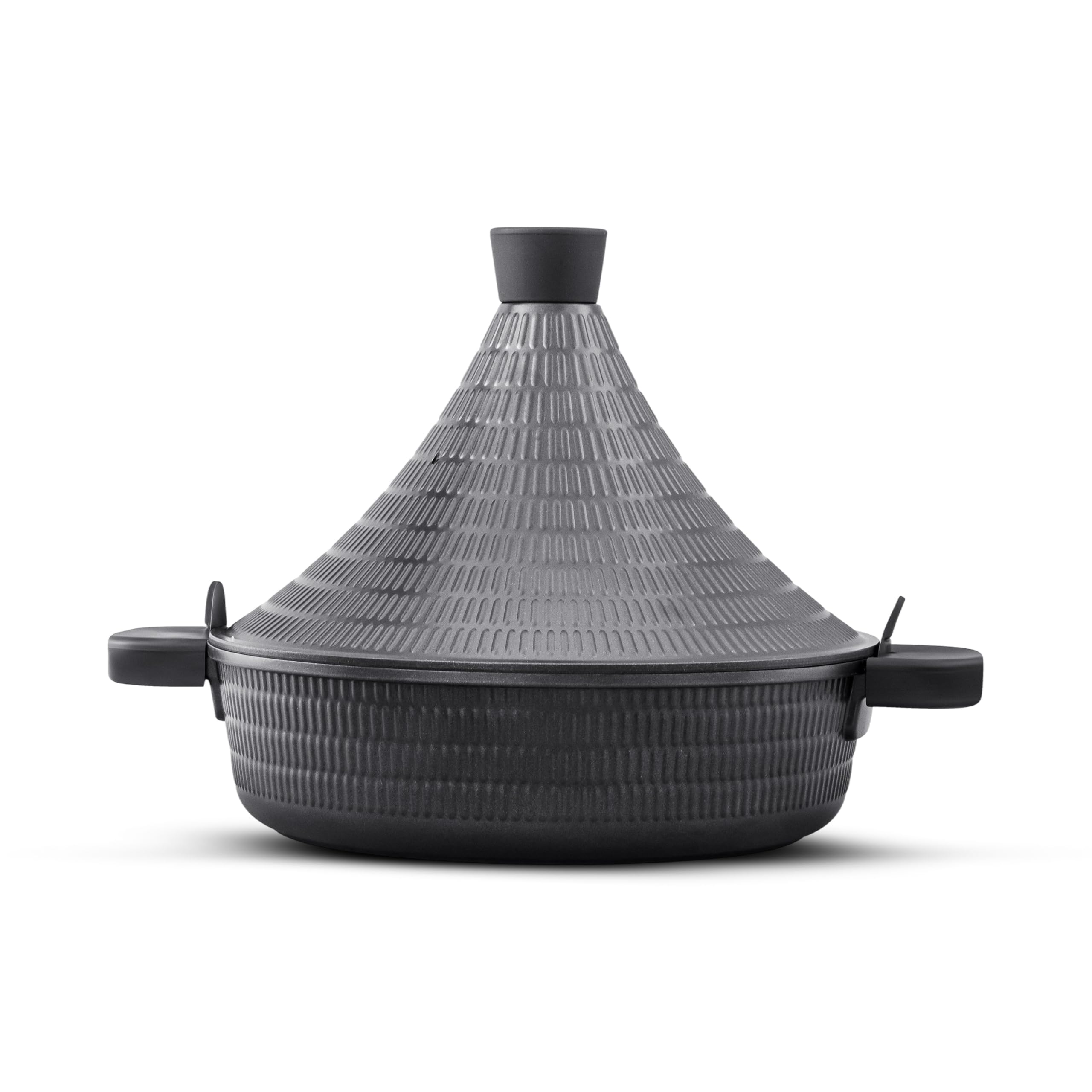 Marokański garnek na taginę, 28 cm, 4,5 l, aluminium kompatybilne z indukcyjnością, samopływowa pokrywka do powolnego gotowania, nieprzywierająca teflonowa i bez PFOA, duża taga do zapiekanek, dla 4-6