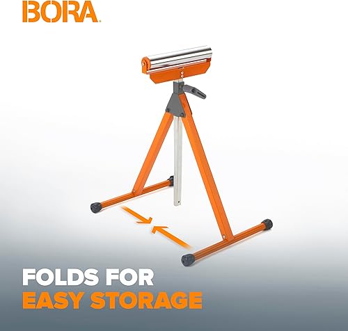 Miniatura 4 de BORA Soporte de rodillo, soporte de altura ajustable para carpintería, rodillo de salida para sierra de mesa, sierra ingletadora, PM-5090