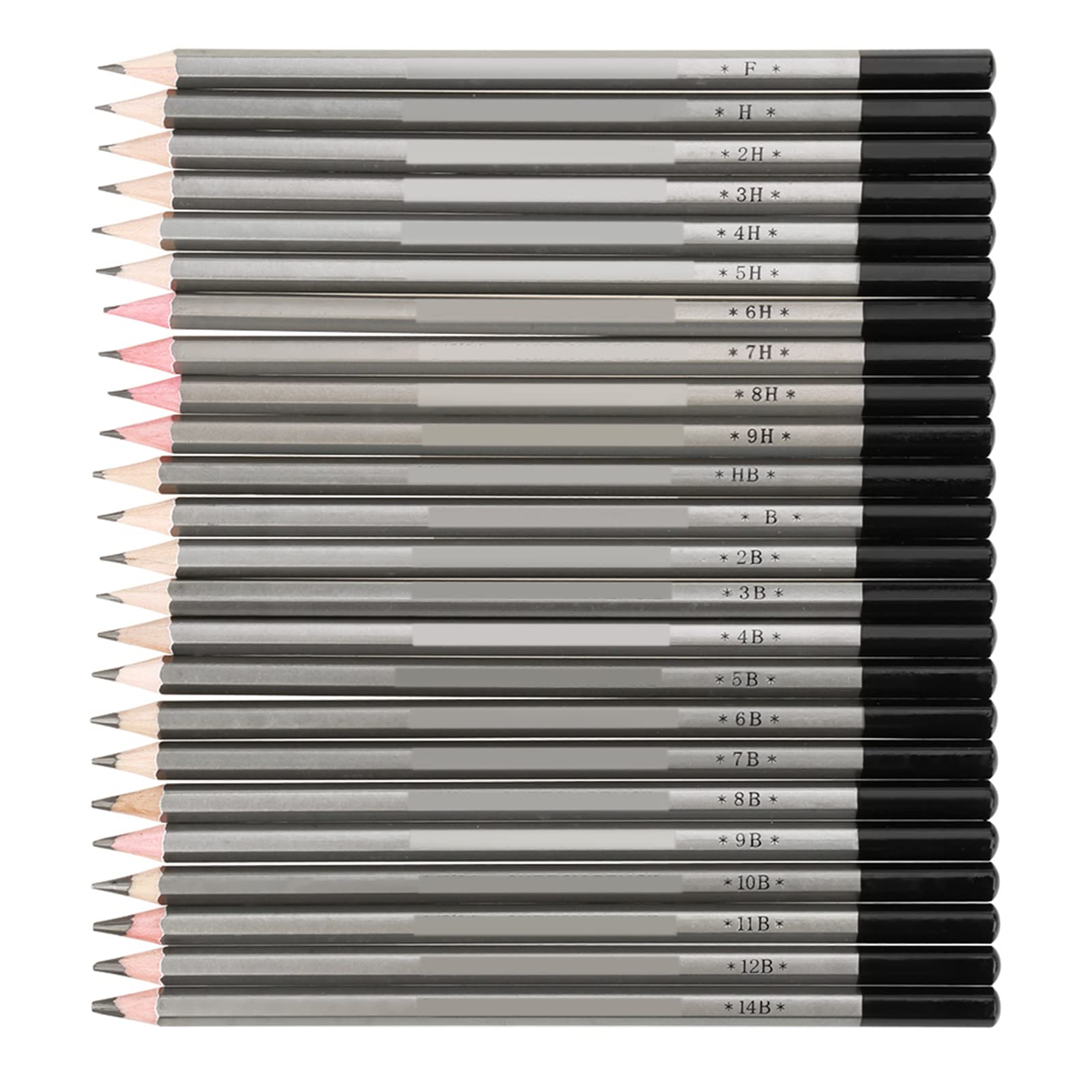 Set Di Matite Da Disegno Professionale 24 Pezzi | Grafite Da 9H A 14B, Per Schizzi, Arte E Tecnica, Con Custodia
