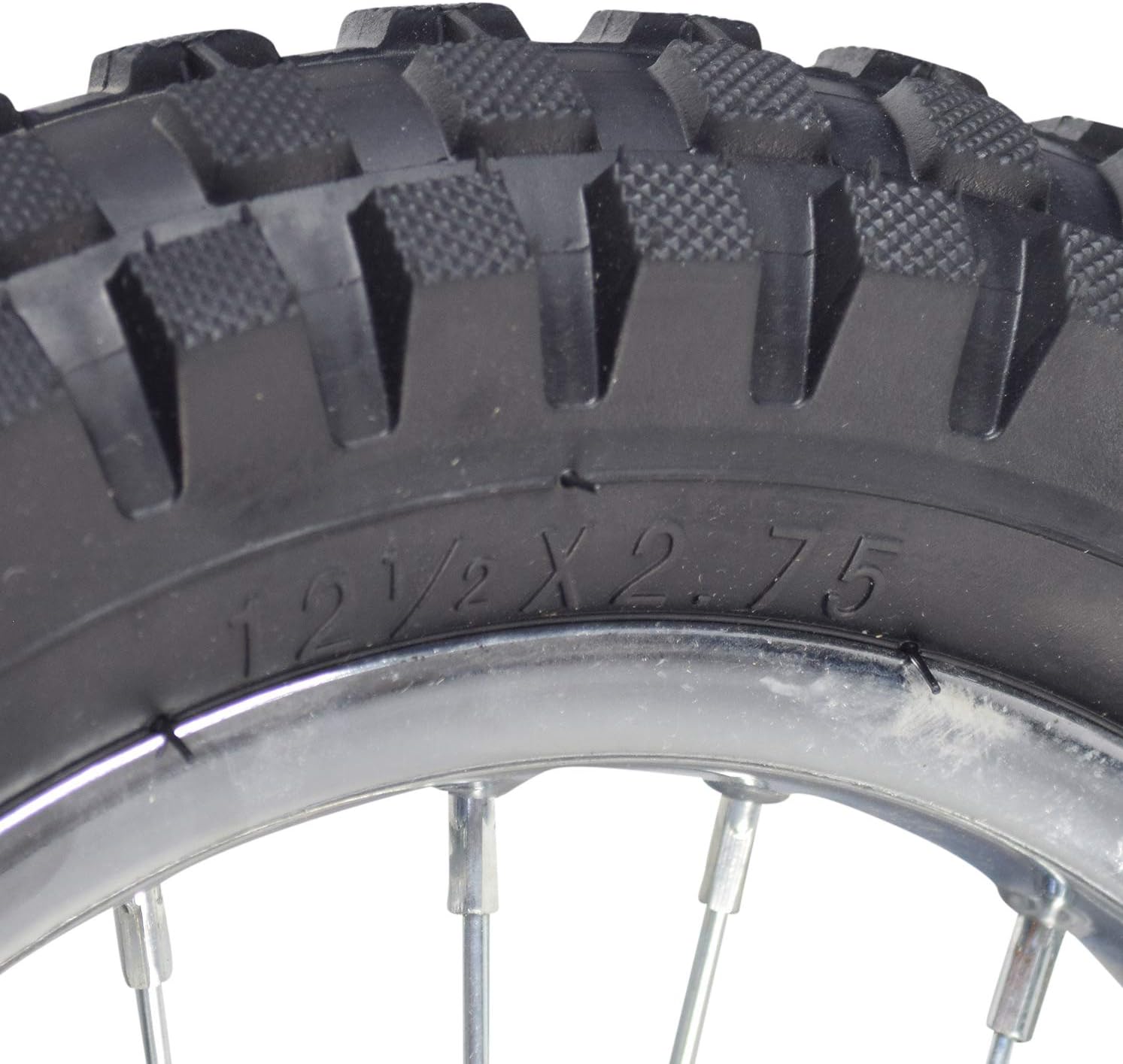 AlveyTech Front Wheel Assembly for the Razor MX350 (Versions 9 and Up) and MX400 (Versions 1 and Up) - Razor MX350 Replacement Tire