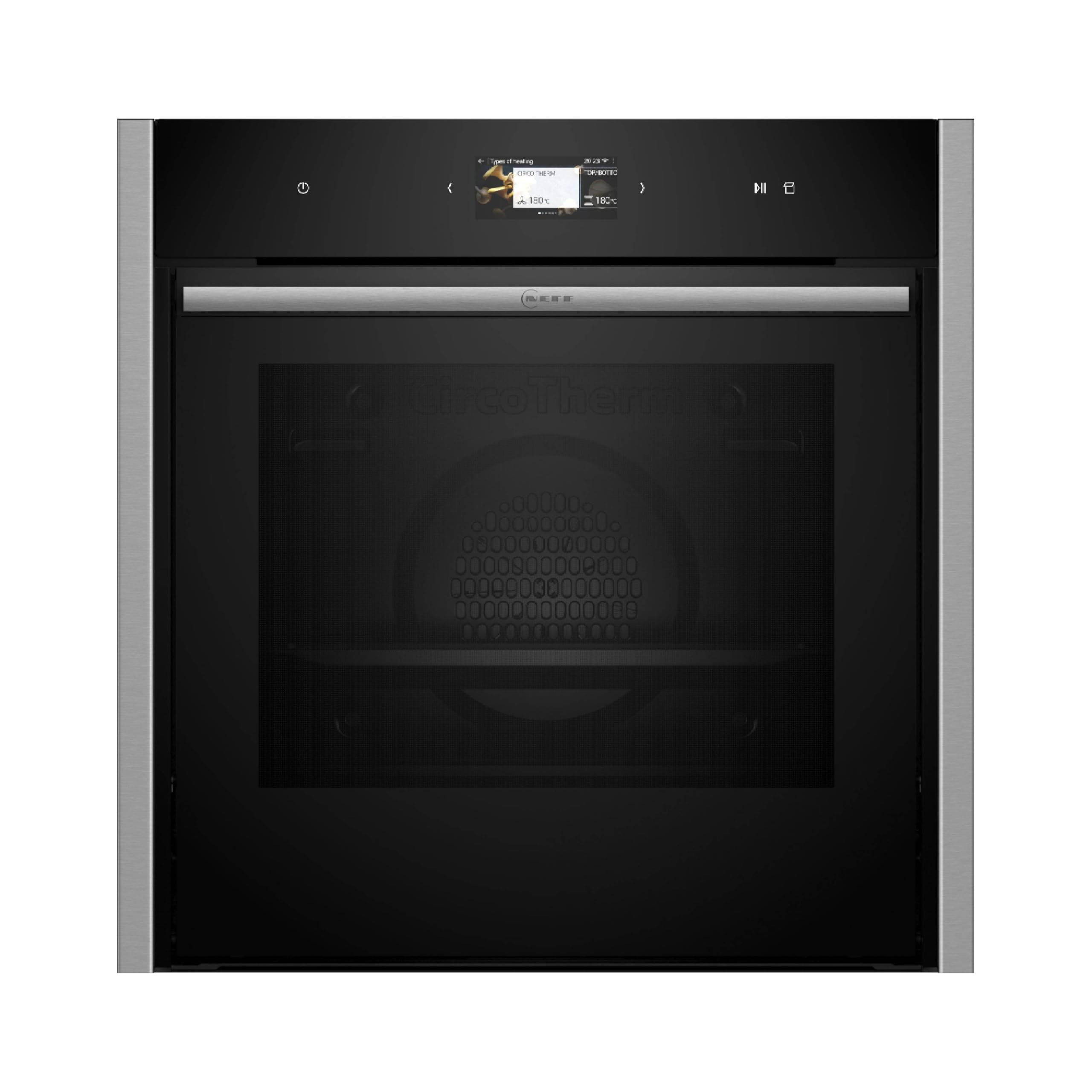 NEFF B64VS31N0, N90, Einbau-Backofen, Integrierbarer Backofen 60 x 60cm, Made in Germany, Slide&Hide, Full Touch TFT-Display, Eco Clean mit Easy Clean, Vario Steam, Soft Open & Close, Schwarz