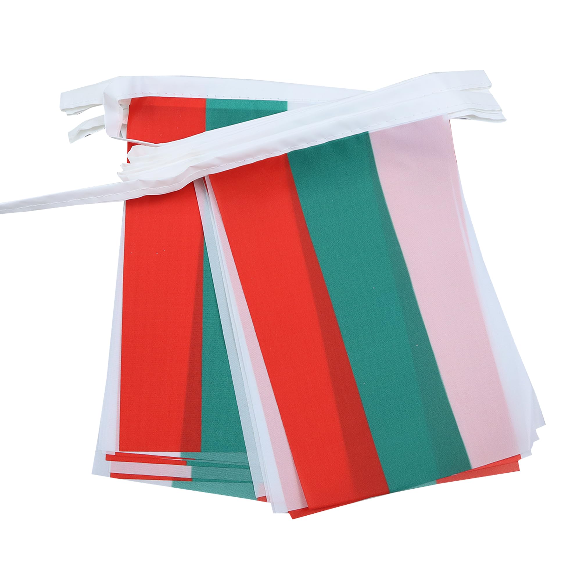 AZ FLAG Bulgaria Bunting Flag, 20 Ft Garland with 20 Small Bulgarian Flags 8'' x 6'', 100% Polyester String Pennant, 6 meters