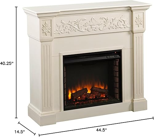 Miniatura 7 de Chimenea eléctrica SEI Calvert Madera Ivory