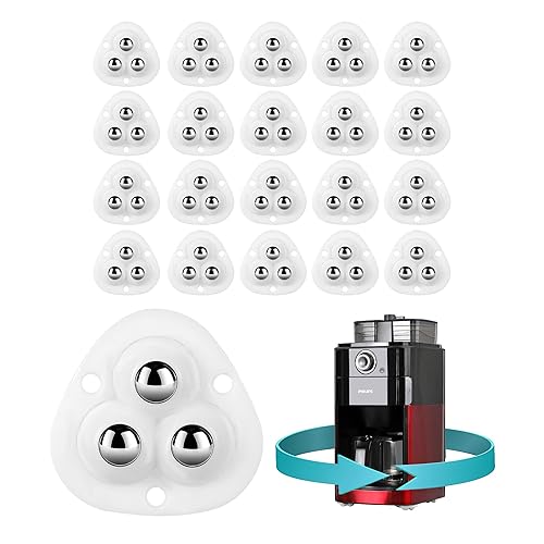 Miniatura 6 de 4 PCS Ruedas Giratorias Adhesivas Pegajosas para Electrodomésticos Pequeños, Deslizadores Giratorios Mini Rueda Universal Autoadhesiva, Rotación