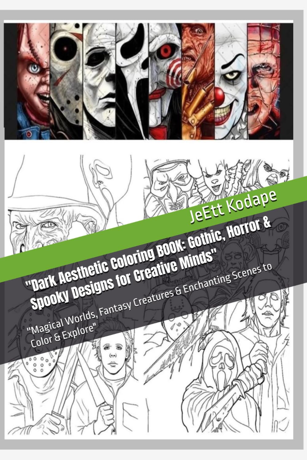''Dark Aesthetic Coloring BOOK: Gothic, Horror & Spooky Designs for Creative Minds": ''Magical Worlds, Fantasy Creatures & Enchanting Scenes to Color & Explore"