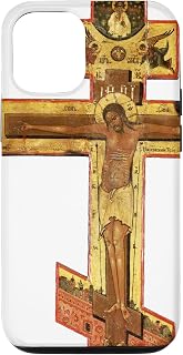 Crucifixion Jesus Christ on the Cross Eastern Orthodox Icon Case for iPhone 12/12 Pro