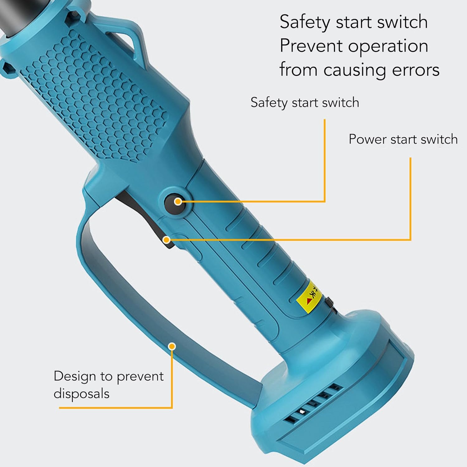 WALFRONT High Branch Pole, 180 Degree Adjustable Head Cordless Saw Extension Telescoping Rod with Non Slip Textured Handle, for Battery