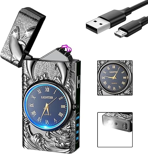 Encendedor Dolphin, encendedor de plasma, encendedor de arco eléctrico, encendedor USB multifuncional, encendedor resistente al viento, encendedor