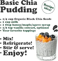 Vista 7 de Semillas de Chía Orgánicas Certificadas de Food To Live (Crudas, Negras, No Genéticamente Modificadas, Gruesas)
