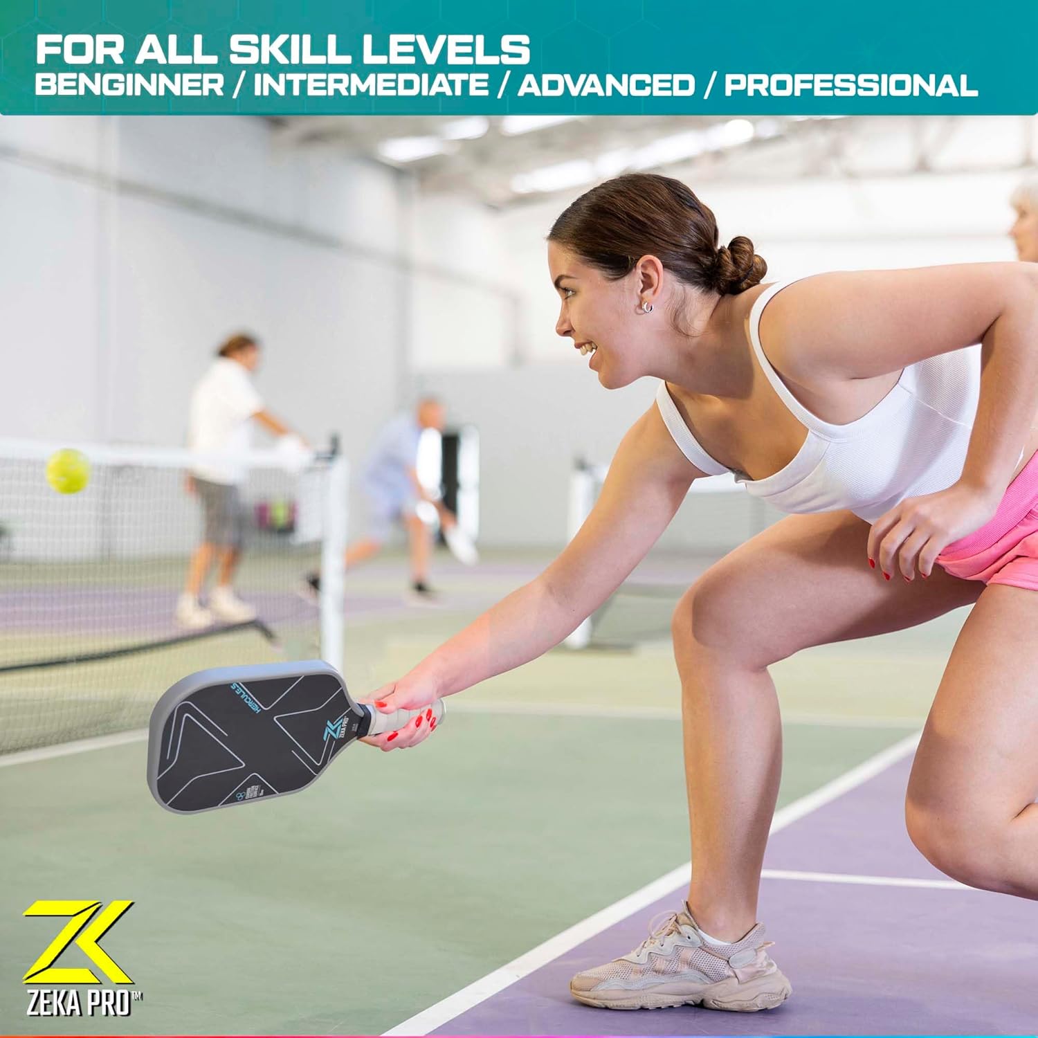 T700 Raw Carbon Fiber Pickleball Paddle, 16mm Pp Core, Phenomenal Grit for top Spin, Thermoformed w/Foam Infused Walls, Elongated Design w/Power & Control, Extra Large Sweet Spot & Premium Grip