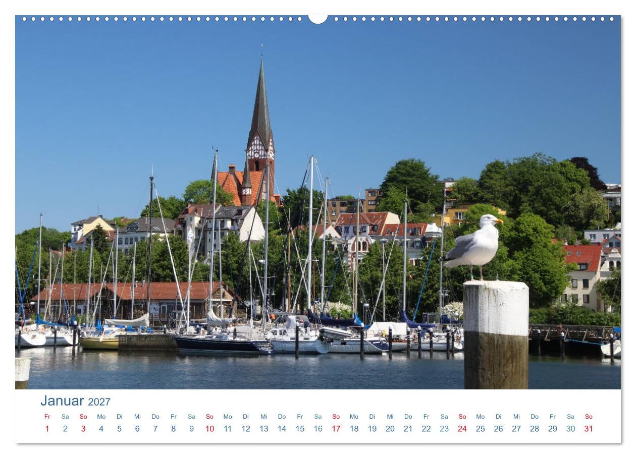 CALVENDO - Flensburg 2027. Impressionen rund um den Hafen (hochwertiger Premium Wandkalender 2027 DIN A2 quer), Kunstdruck in Hochglanz: Maritime Fotoimpressionen von Flensburg und ihrem Hafen.