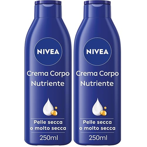 NIVEA Crema Corpo Nutriente 250 ml, Idratazione 72h