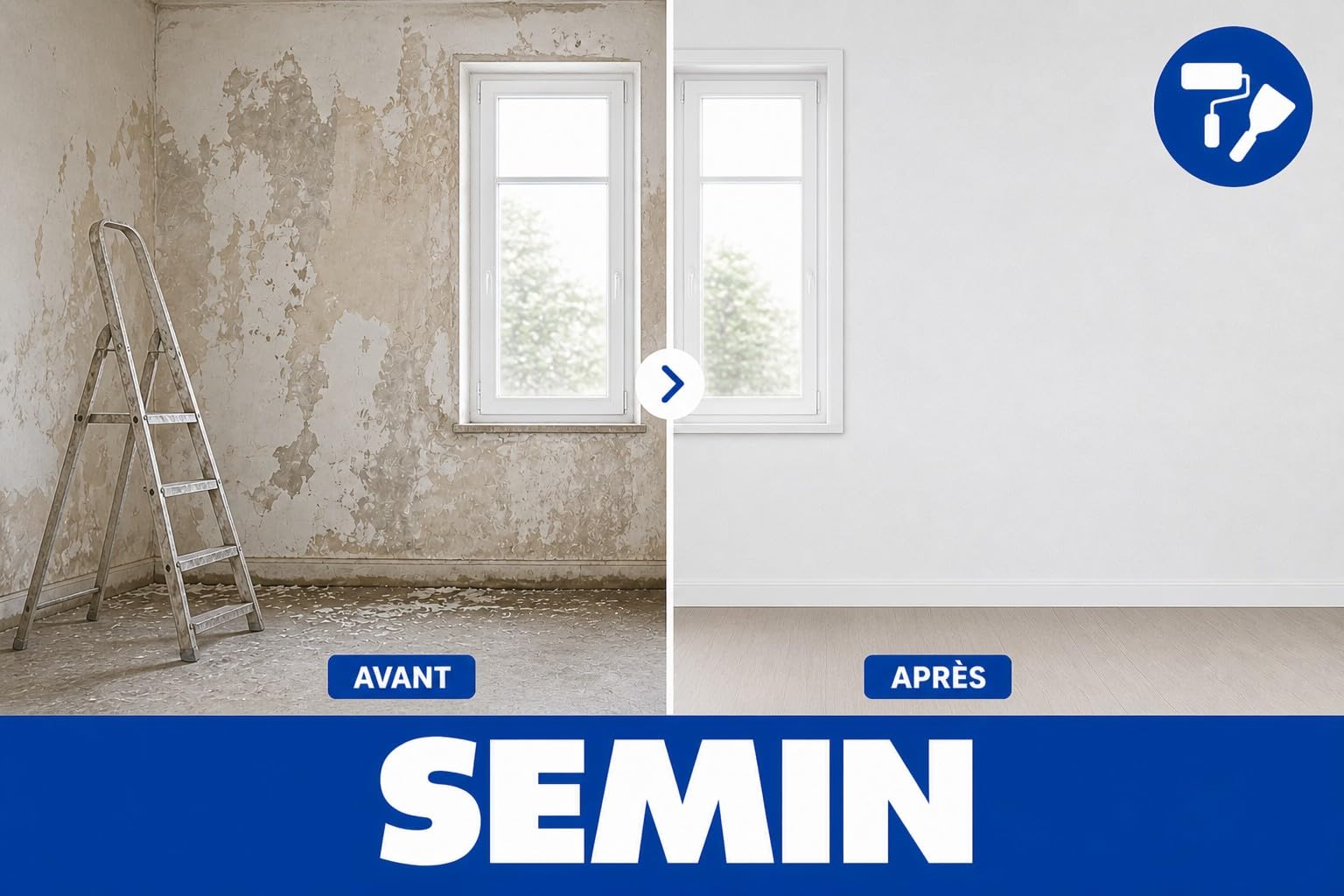 Semin - Lienzo de vidrio, diseño de techo, rollo (50 x 1 m)