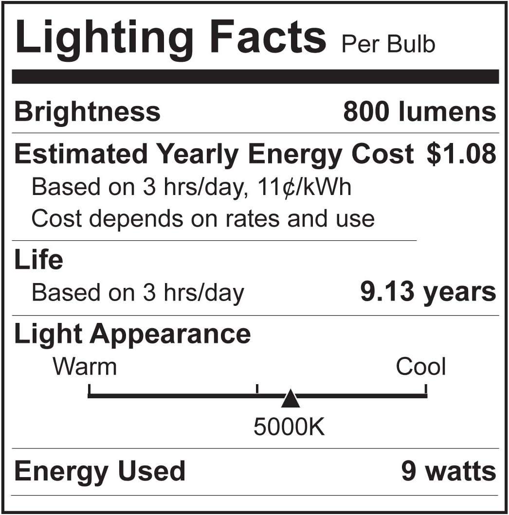 AmeriLuck Dusk to Dawn Motion Sensor Activated LED Light Bulb A19, 60W Equivalent (9W), Perfect for Porch Hallway Yard Patio Garage (Daylight/5000K, 2 Pack)