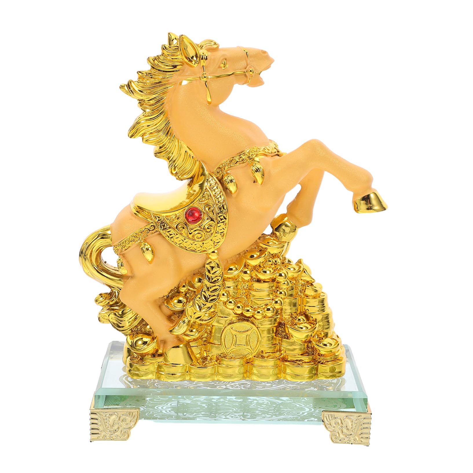 Statue de cheval en résine au style artistique unique pour collectionneur