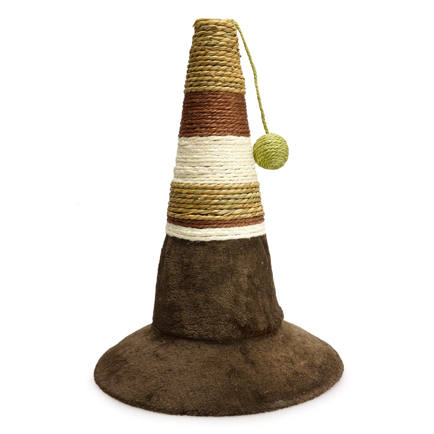 Grattoir cône Arquivet pour chat beige marron et blanc