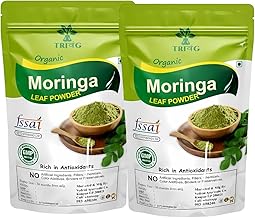 100% Organic Moringa Powder 400 Gm (200gm Pack of 2) Immunity Booster Drumstick Leaf Powder Natural Multi-vitamin Anti-Oxidant Good for Hair & Skin Protein Rich