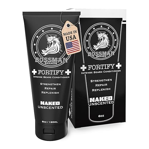 Vista 26 de Bossman Fortify - Acondicionador de barba intenso para hombres (aroma Vetiver X) – Hidrata, repone y protege con ingredientes naturales – Fórmula
