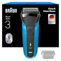 Braun Serie 3 Rasoio Elettrico Barba, Wet&Dry