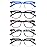 STASTEND 5 Pack Reading Glasses Blue Light Blocking for Women,Computer Readers with Spring Hinge (Multicolor-C1, 2.5, multiplier_x)