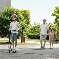 Vista 14 de Segway Ninebot eKickScooter - Electric Scooter for Kids 6-14, w/t Adjustable Handlebar Height (Only C2 Pro) for Riders up to 132 lbs, Includes New