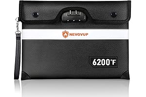 Fireproof Document Bag with Lock - Your Valuables' Ultimate Protector