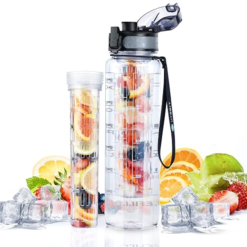 UTEBIT 32 OZ Fruit Infuser Water Bottle