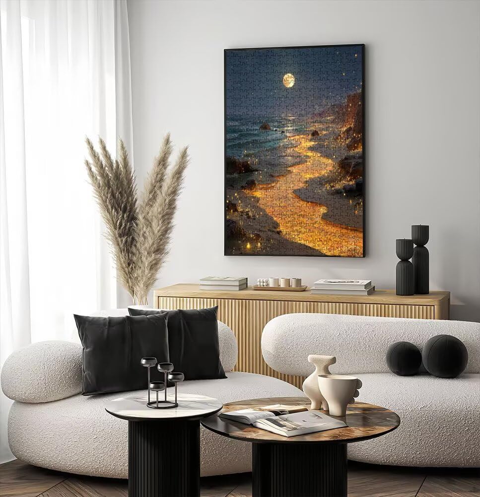 Puzzle 4000 Pezzi, Jigsaw Puzzle per Adulti, Luna Giallo BLQSBGA6-529 | Puzzle Classici, Impossibile Difficile Sfidanti Puzzles, Puzzle Decorativo per La Famiglia, Come Regalo e Decorazione Pareti